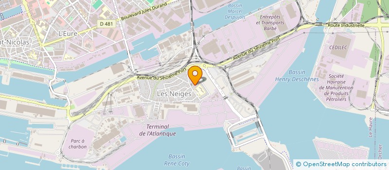 localisation de l'entreprise MADAME JESSICA JACQ  LE HAVRE