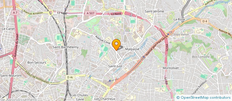 localisation de l'entreprise MADAME JESSICA JIBRAYEL  MARSEILLE