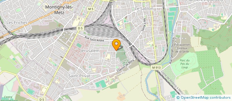 localisation de l'entreprise MADAME JESSICA KIEFER  MONTIGNY-LES-METZ