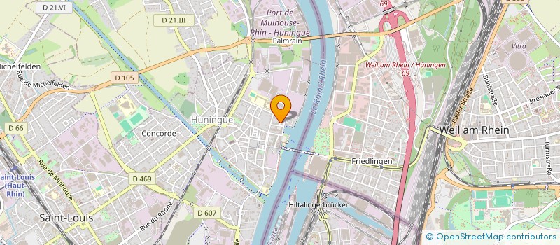 localisation de l'entreprise MADAME JESSICA KLEIN  HUNINGUE