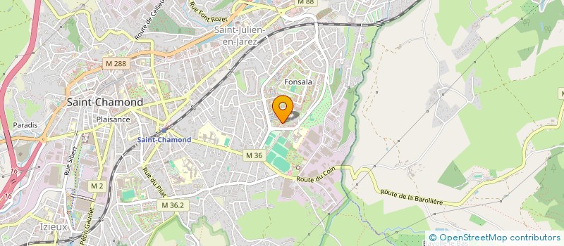 localisation de l'entreprise MADAME JESSICA LACAQUE à SAINT-CHAMOND