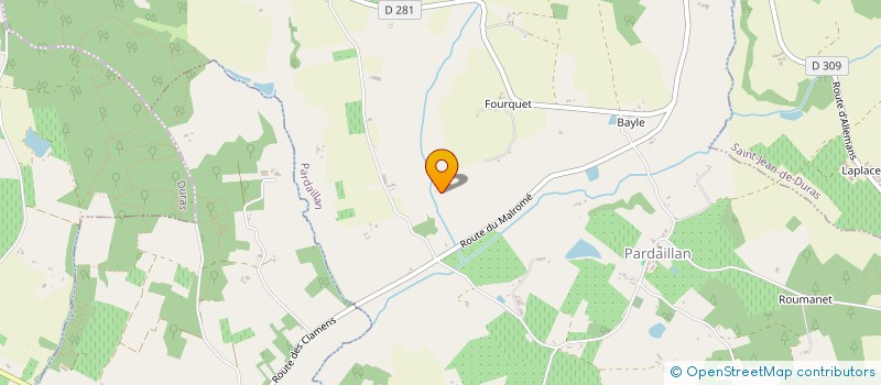 localisation de l'entreprise MADAME JESSICA LACK  PARDAILLAN