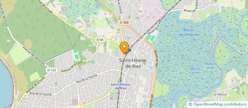 localisation de l'entreprise MADAME JESSICA LACOSTE à SAINT-HILAIRE-DE-RIEZ