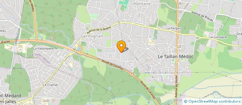 localisation de l'entreprise MADAME JESSICA LALANNE  LE TAILLAN-MEDOC