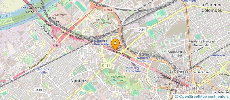 localisation de l'entreprise MADAME JESSICA LAMA à NANTERRE
