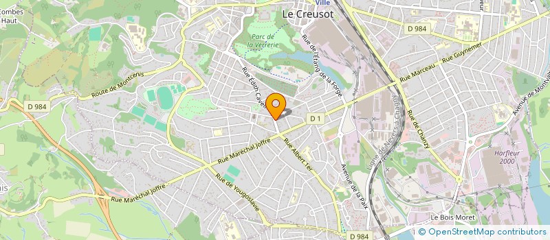 localisation de l'entreprise MADAME JESSICA LANNAUD  LE CREUSOT