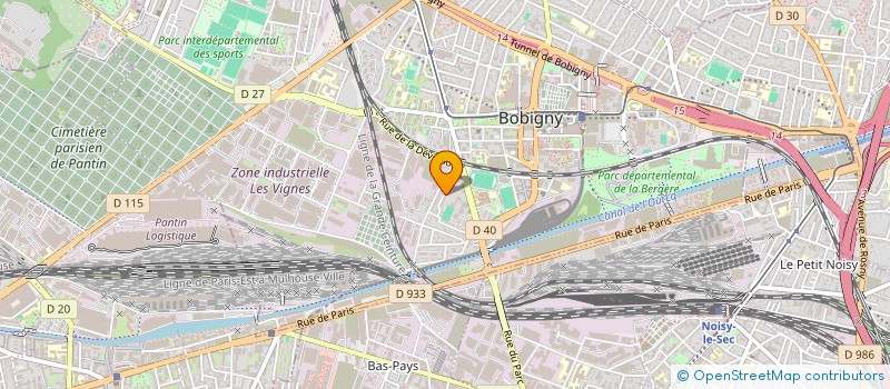 localisation de l'entreprise MADAME JESSICA LE MOINE  BOBIGNY