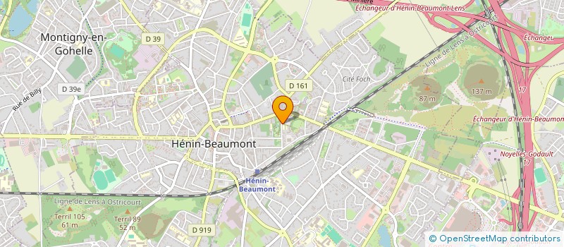 localisation de l'entreprise MADAME JESSICA LEBACQ  HENIN-BEAUMONT