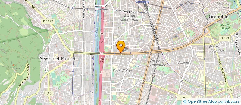 localisation de l'entreprise MADAME JESSICA LEBOURG à GRENOBLE