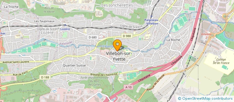 localisation de l'entreprise MADAME JESSICA LECERF à VILLEBON-SUR-YVETTE