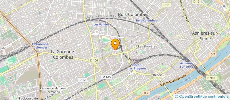 localisation de l'entreprise MADAME JESSICA LECOURT  BOIS-COLOMBES