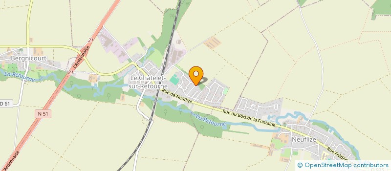 localisation de l'entreprise MADAME JESSICA LEFRANC  LE CHATELET-SUR-RETOURNE
