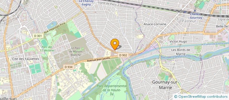 localisation de l'entreprise MADAME JESSICA LICHTIN  GAGNY