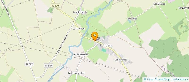 localisation de l'entreprise MADAME JESSICA LIVET  LORIGES