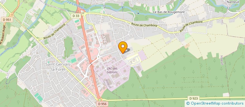 localisation de l'entreprise MADAME JESSICA LOPES SILVA  VINEUIL