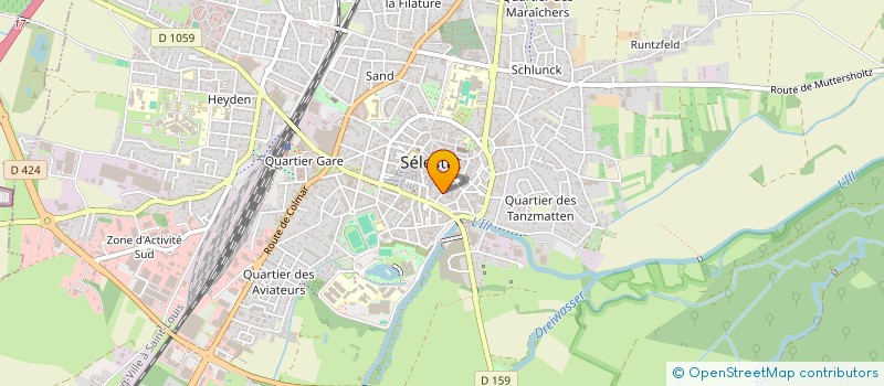 localisation de l'entreprise MADAME JESSICA LORANG  SELESTAT