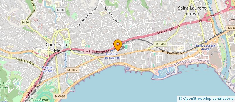 localisation de l'entreprise MADAME JESSICA MALTESE  CAGNES-SUR-MER