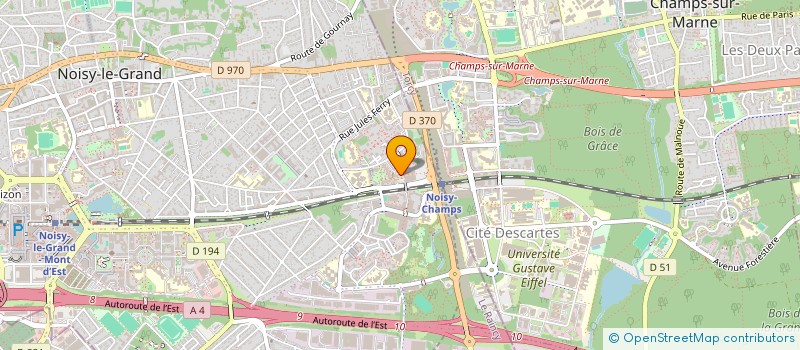 localisation de l'entreprise MADAME JESSICA MARCET  NOISY-LE-GRAND