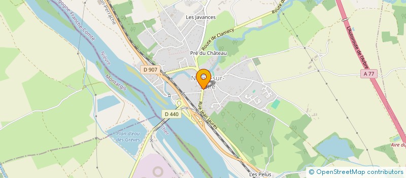 localisation de l'entreprise MADAME JESSICA MARLE à NEUVY-SUR-LOIRE