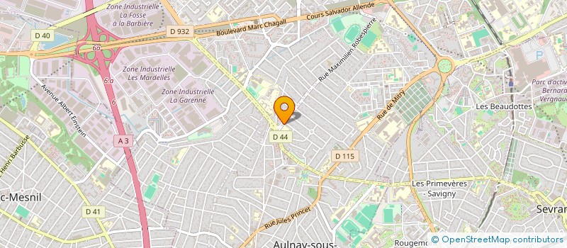 localisation de l'entreprise MADAME JESSICA MARQUES PINHEIRO à AULNAY-SOUS-BOIS