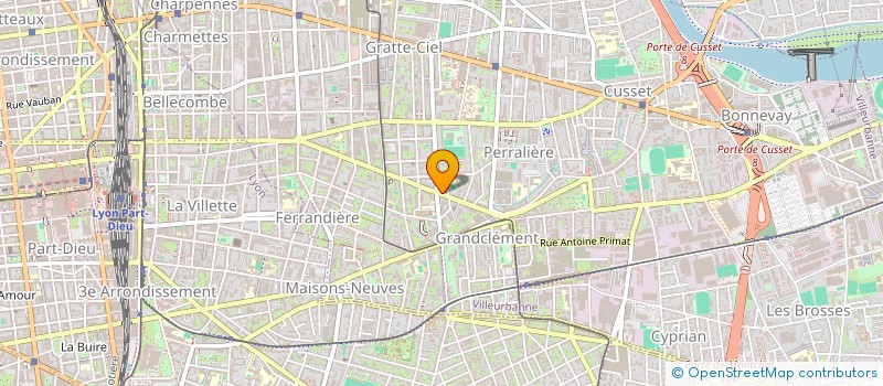 localisation de l'entreprise MADAME JESSICA MARTINEZ  VILLEURBANNE