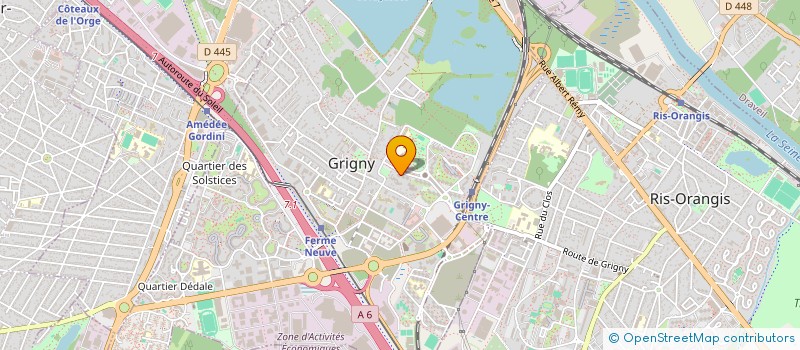 localisation de l'entreprise MADAME JESSICA MARTINS SANTOS  GRIGNY