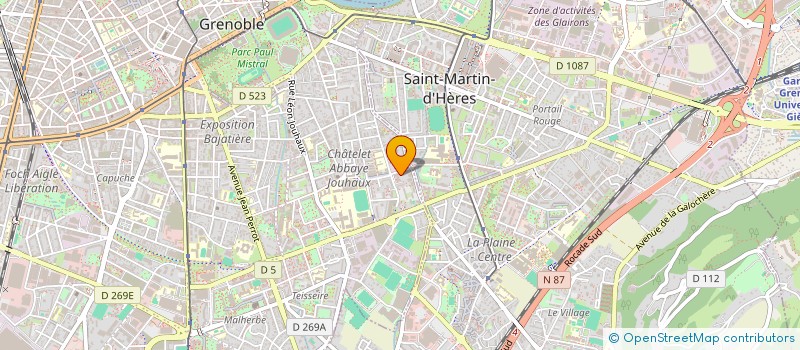 localisation de l'entreprise MADAME JESSICA MARTY à GRENOBLE