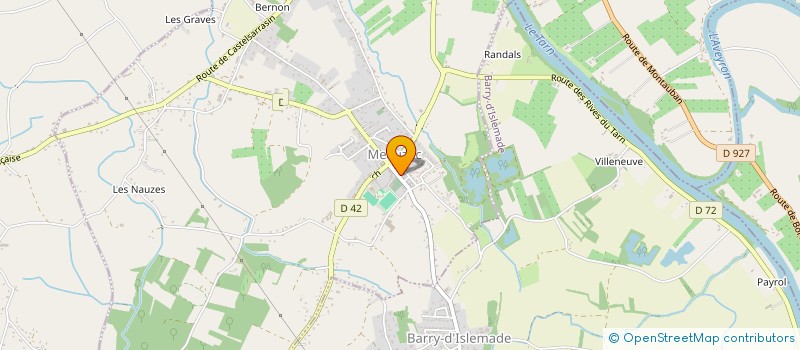 localisation de l'entreprise MADAME JESSICA MARTY  MEAUZAC