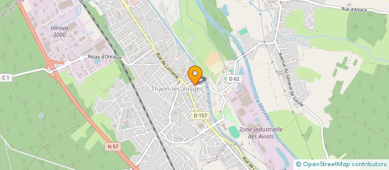 localisation de l'entreprise MADAME JESSICA MATHIEU  THAON-LES-VOSGES