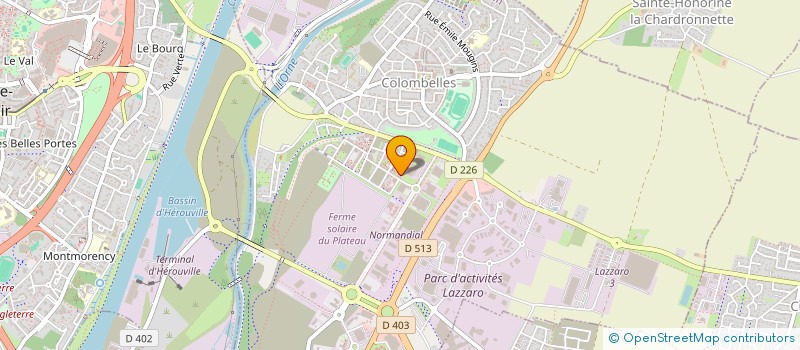 localisation de l'entreprise MADAME JESSICA MAZE  COLOMBELLES