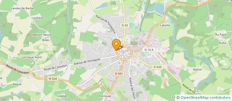 localisation de l'entreprise MADAME JESSICA MAZEL  EAUZE