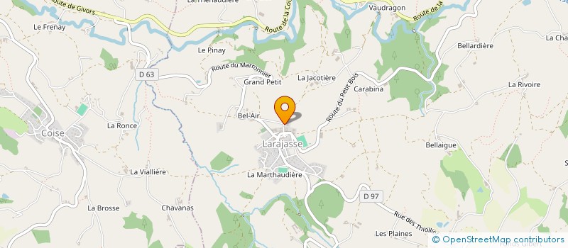 localisation de l'entreprise MADAME JESSICA MAZENCIEUX  LARAJASSE