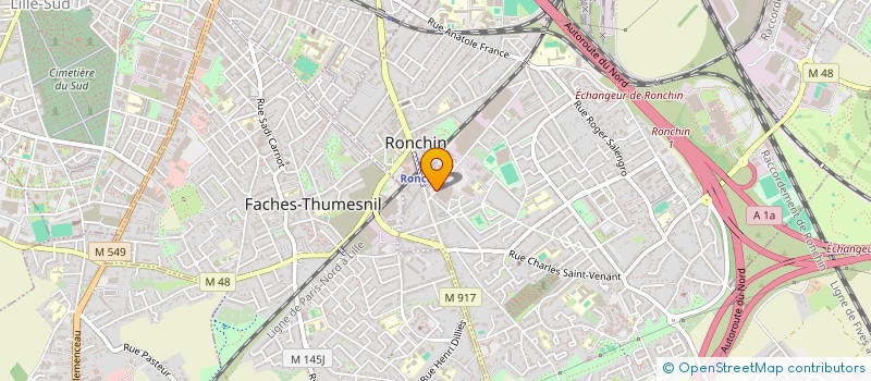 localisation de l'entreprise MADAME JESSICA MBUYAMBA  RONCHIN