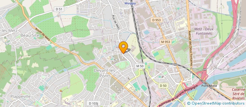 localisation de l'entreprise MADAME JESSICA MEHLEN  METZ