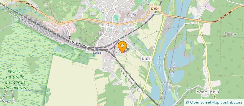 localisation de l'entreprise MADAME JESSICA MERIENNE  CULOZ-BEON