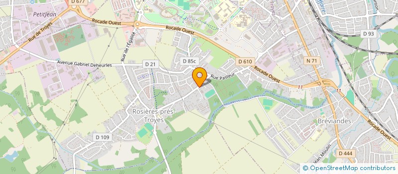 localisation de l'entreprise MADAME JESSICA MICHELIN  ROSIERES-PRES-TROYES
