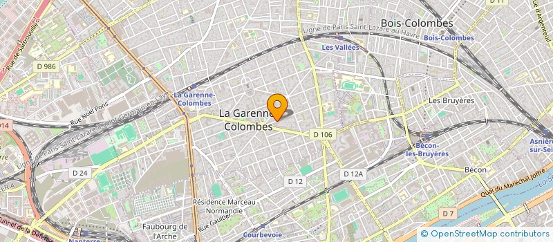 localisation de l'entreprise MADAME JESSICA MILES à LA GARENNE-COLOMBES