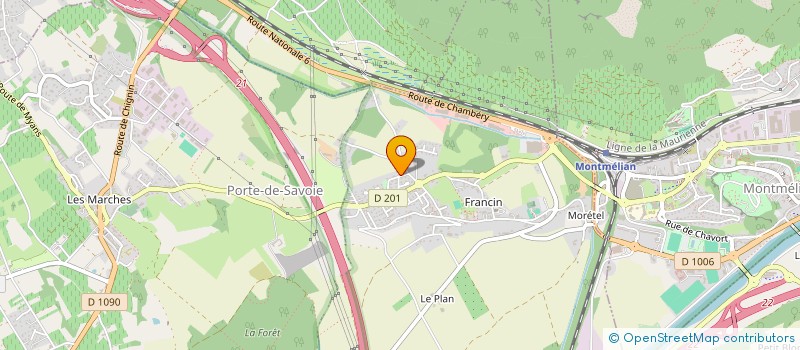 localisation de l'entreprise MADAME JESSICA MILLERET  PORTE-DE-SAVOIE