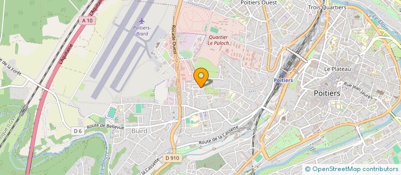 localisation de l'entreprise MADAME JESSICA MIREBEAU  POITIERS