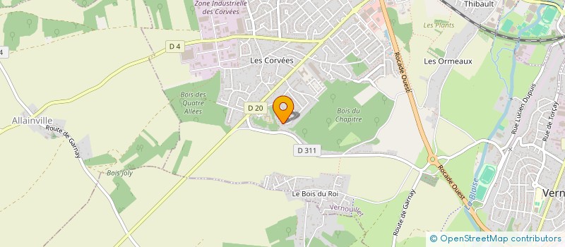 localisation de l'entreprise MADAME JESSICA MONNE à VERNOUILLET