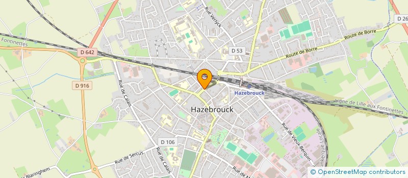 localisation de l'entreprise MADAME JESSICA MONTAGNE  HAZEBROUCK