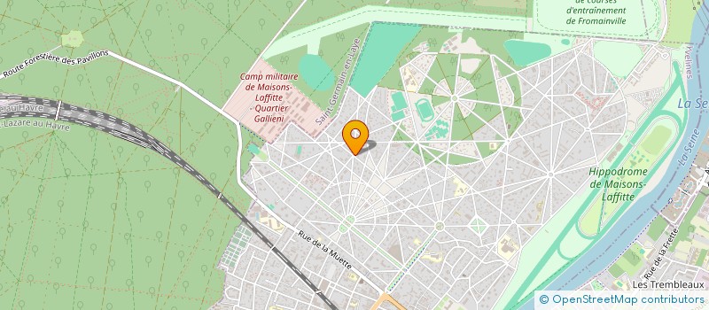 localisation de l'entreprise MADAME JESSICA MOREAU  MAISONS-LAFFITTE