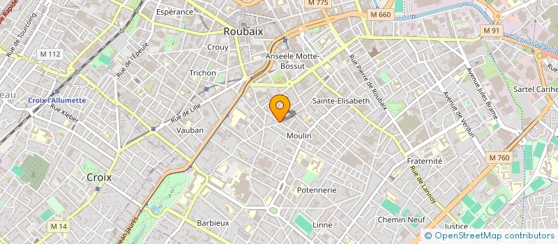 localisation de l'entreprise MADAME JESSICA MPUTU à ROUBAIX