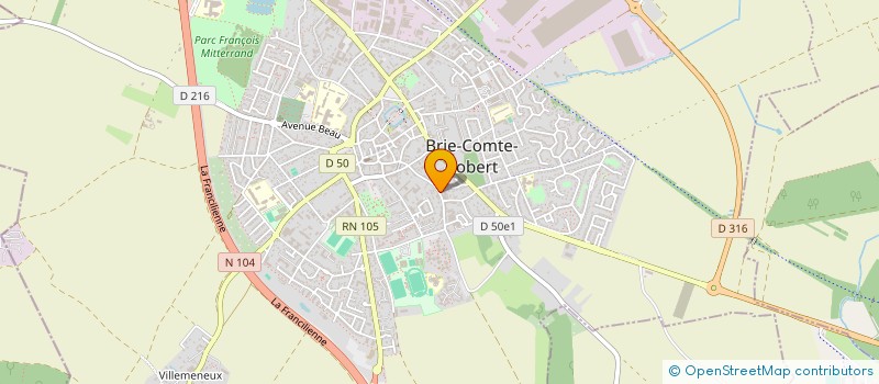 localisation de l'entreprise MADAME JESSICA NASLET à BRIE-COMTE-ROBERT