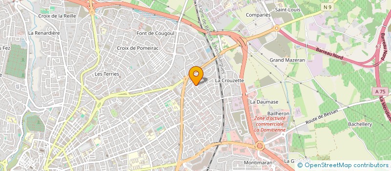 localisation de l'entreprise MADAME JESSICA NILSSON  BEZIERS