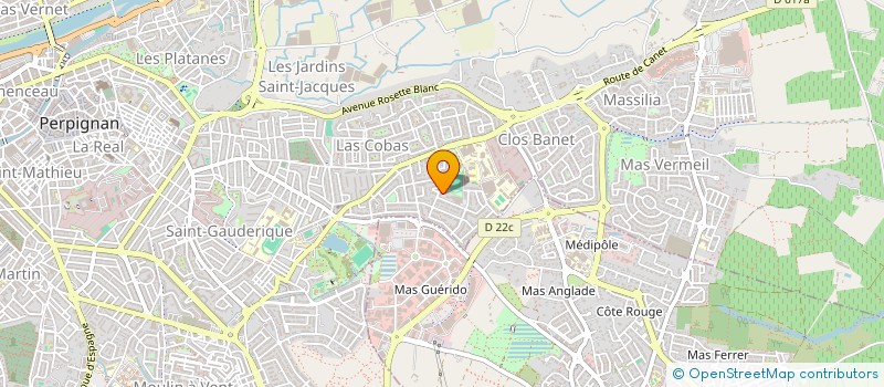 localisation de l'entreprise MADAME JESSICA OLIVE  PERPIGNAN