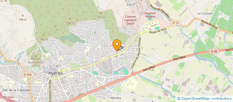 localisation de l'entreprise MADAME JESSICA OLIVEIRA à HYERES