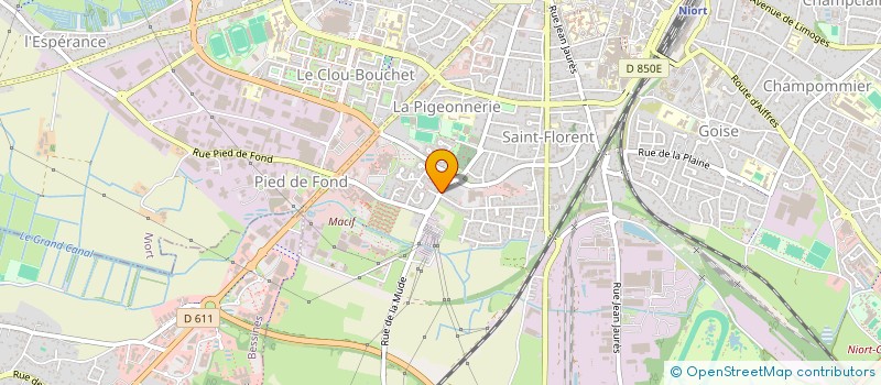 localisation de l'entreprise MADAME JESSICA PAGE à NIORT