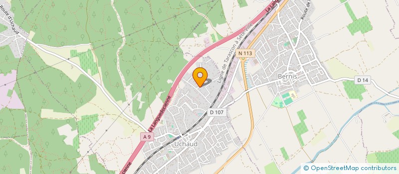 localisation de l'entreprise MADAME JESSICA PAGGI  GALLARGUES-LE-MONTUEUX