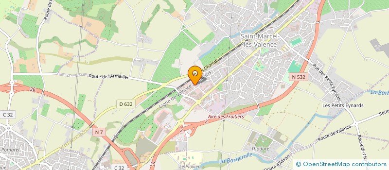 localisation de l'entreprise MADAME JESSICA PANISSET  SAINT-MARCEL-LES-VALENCE